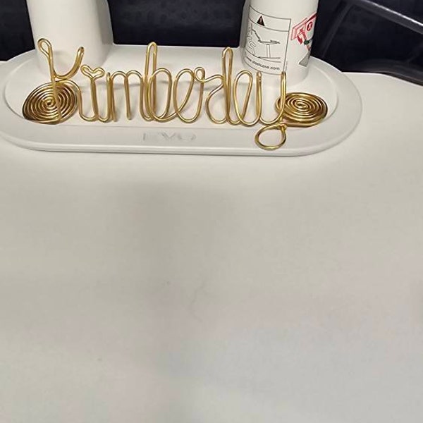 Name Plate, Wire Name Tag, Standing Desk Name, Decor Name, Custom Name for Event, Conference, Party, Office Desk, Custom Name Gift