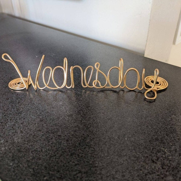 Name Plate, Wire Name Tag, Standing Desk Name, Decor Name, Custom Name for Event, Conference, Party, Office Desk, Custom Name Gift