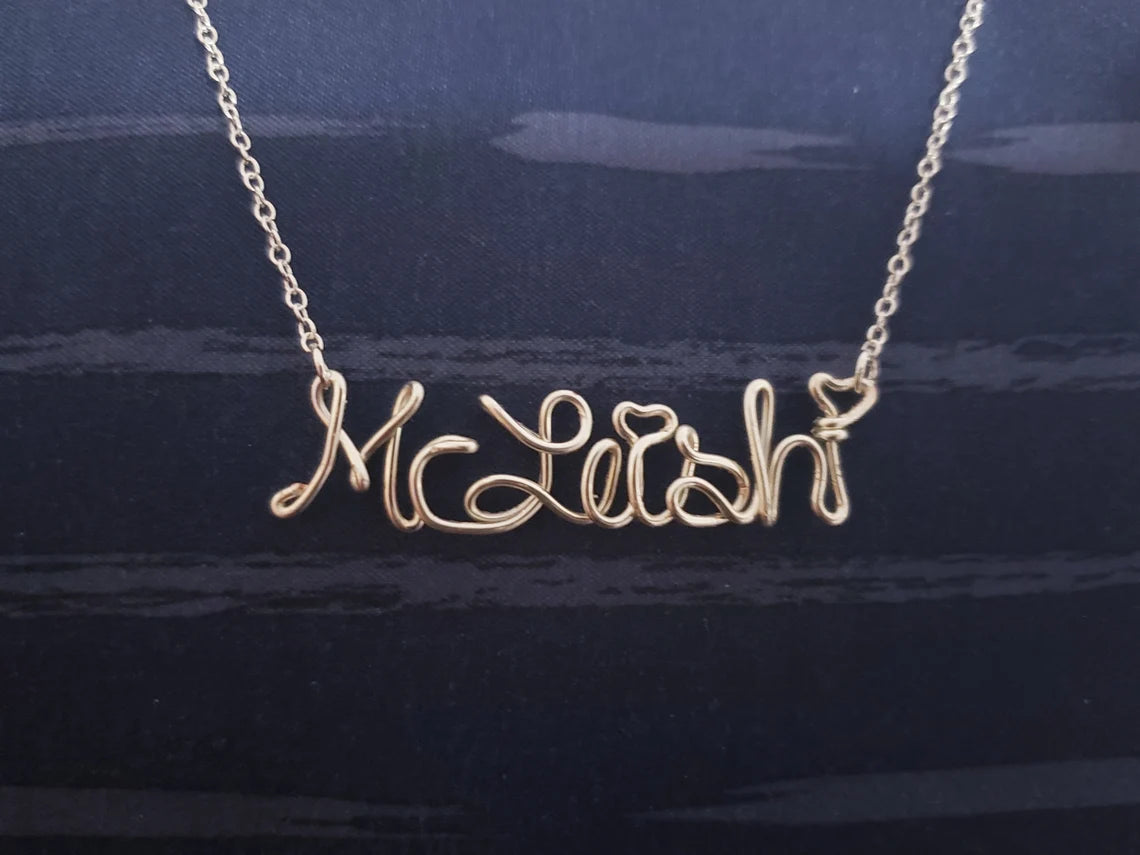 Custom Name Necklace, Gold Name Necklace, Silver Name Necklace, Personalized Name Necklace, Personalized Necklace