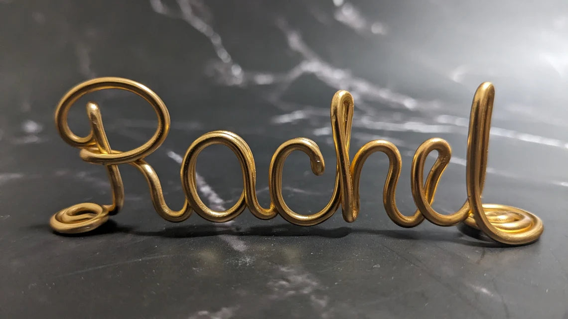 Name Plate, Wire Name Tag, Standing Desk Name, Decor Name, Custom Name for Event, Conference, Party, Office Desk, Custom Name Gift
