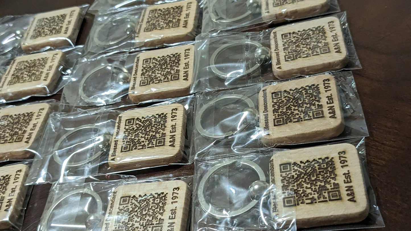 Personalized QR Code Keychain, Custom 3D Engraving QR Code, Website Link Keychain, Cash App, Instagram Handle QR Code, Venmo QR Code
