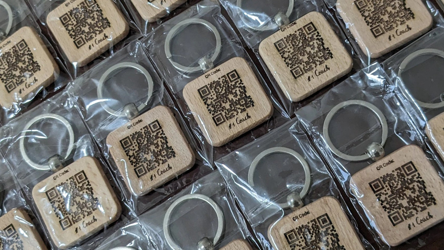 Personalized QR Code Keychain, Custom 3D Engraving QR Code, Website Link Keychain, Cash App, Instagram Handle QR Code, Venmo QR Code