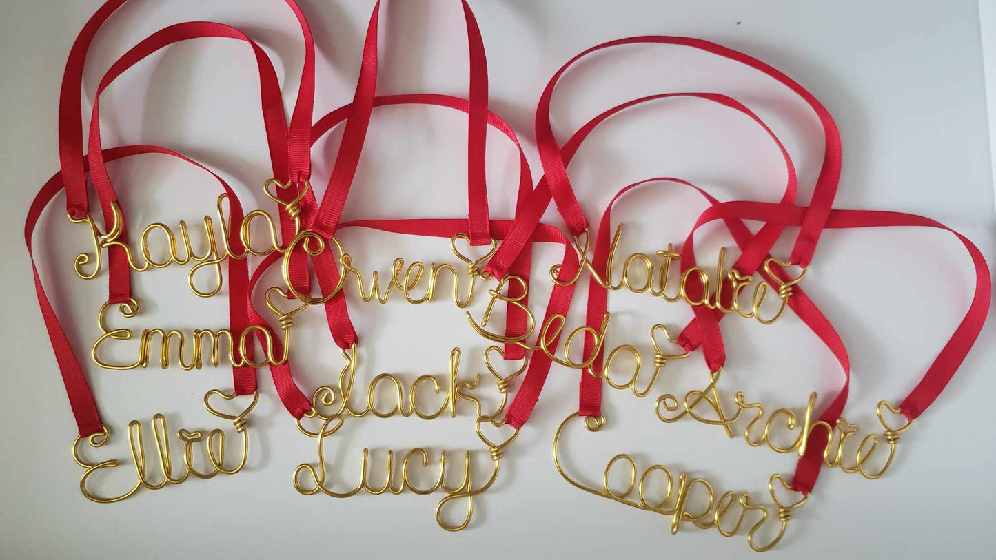 Personalized Christmas Name Ornaments