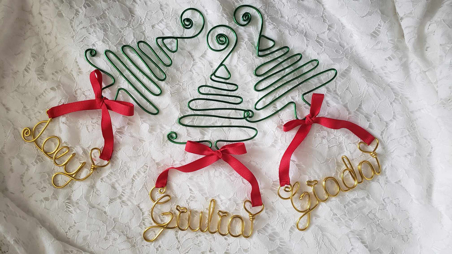 Personalized Christmas Tree Ornament with Name