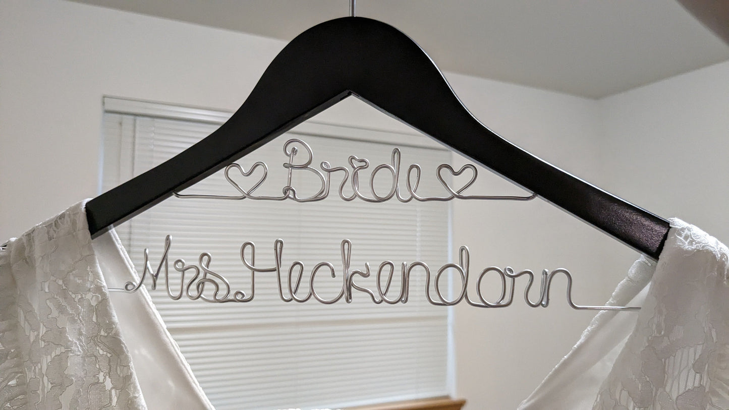 Photographer Exclusives - Personalized Wedding Dress Hanger - Free Shipping