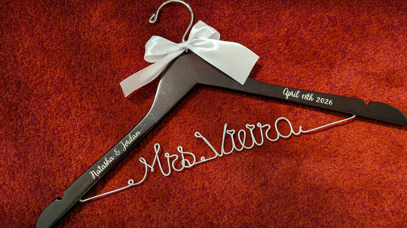 Personalized Wedding Dress Hanger Wedding Gift Bridal Hanger