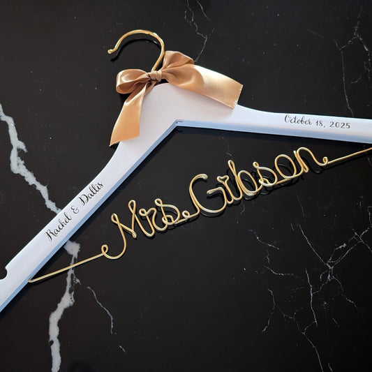Personalized Wedding Dress Hanger Wedding Gift Bridal Hanger