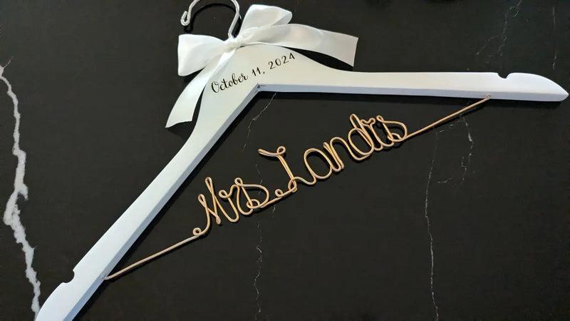 Personalized Wedding Dress Hanger Wedding Gift Bridal Hanger