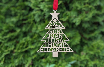 Personalized Christmas Family Names Ornaments